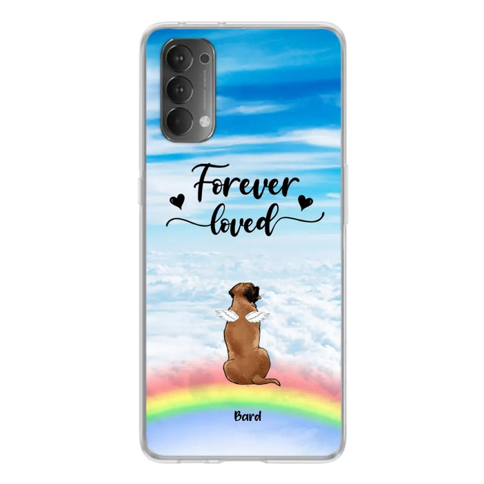 Custom Personalized Memorial Pets Phone Case - Upto 5 Pets - Memorial Gift For Dog Lovers/Cat Lovers - Forever Loved - Phone Case For Xiaomi, Oppo And Huawei  - AXSIO5