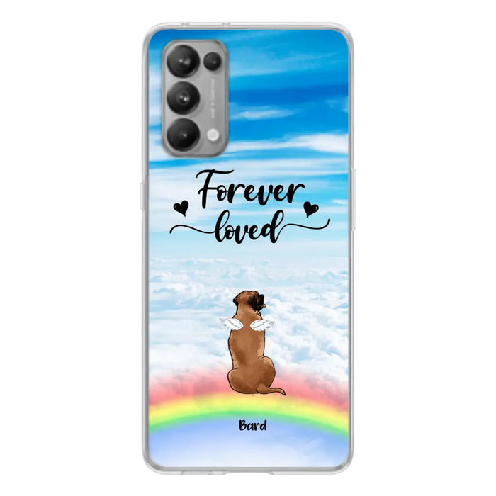 Custom Personalized Memorial Pets Phone Case - Upto 5 Pets - Memorial Gift For Dog Lovers/Cat Lovers - Forever Loved - Phone Case For Xiaomi, Oppo And Huawei  - AXSIO5