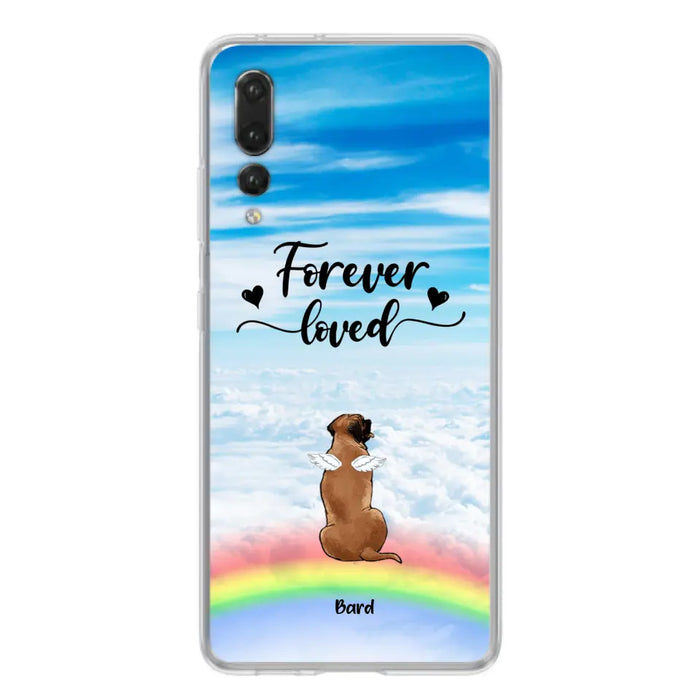 Custom Personalized Memorial Pets Phone Case - Upto 5 Pets - Memorial Gift For Dog Lovers/Cat Lovers - Forever Loved - Phone Case For Xiaomi, Oppo And Huawei  - AXSIO5