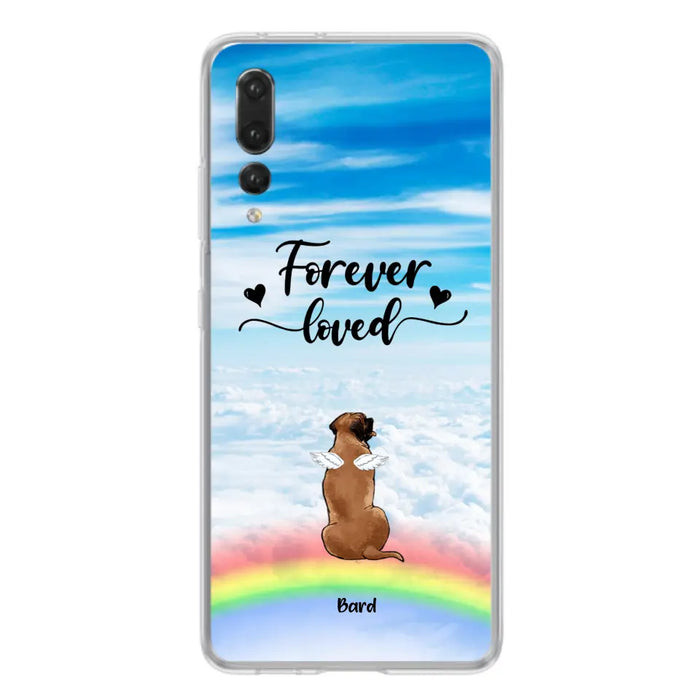 Custom Personalized Memorial Pets Phone Case - Upto 5 Pets - Memorial Gift For Dog Lovers/Cat Lovers - Forever Loved - Phone Case For Xiaomi, Oppo And Huawei  - AXSIO5