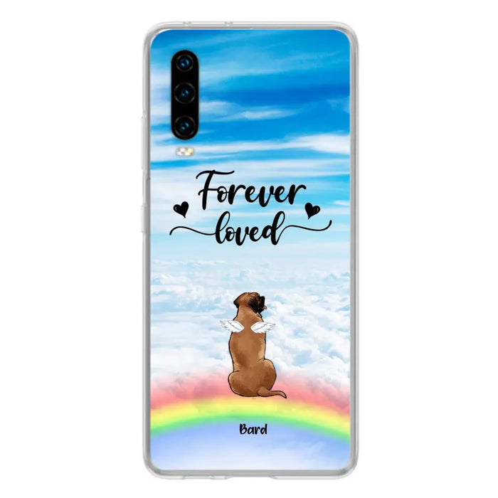 Custom Personalized Memorial Pets Phone Case - Upto 5 Pets - Memorial Gift For Dog Lovers/Cat Lovers - Forever Loved - Phone Case For Xiaomi, Oppo And Huawei  - AXSIO5