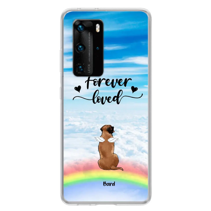 Custom Personalized Memorial Pets Phone Case - Upto 5 Pets - Memorial Gift For Dog Lovers/Cat Lovers - Forever Loved - Phone Case For Xiaomi, Oppo And Huawei  - AXSIO5