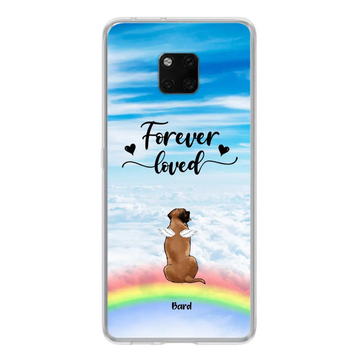 Custom Personalized Memorial Pets Phone Case - Upto 5 Pets - Memorial Gift For Dog Lovers/Cat Lovers - Forever Loved - Phone Case For Xiaomi, Oppo And Huawei  - AXSIO5