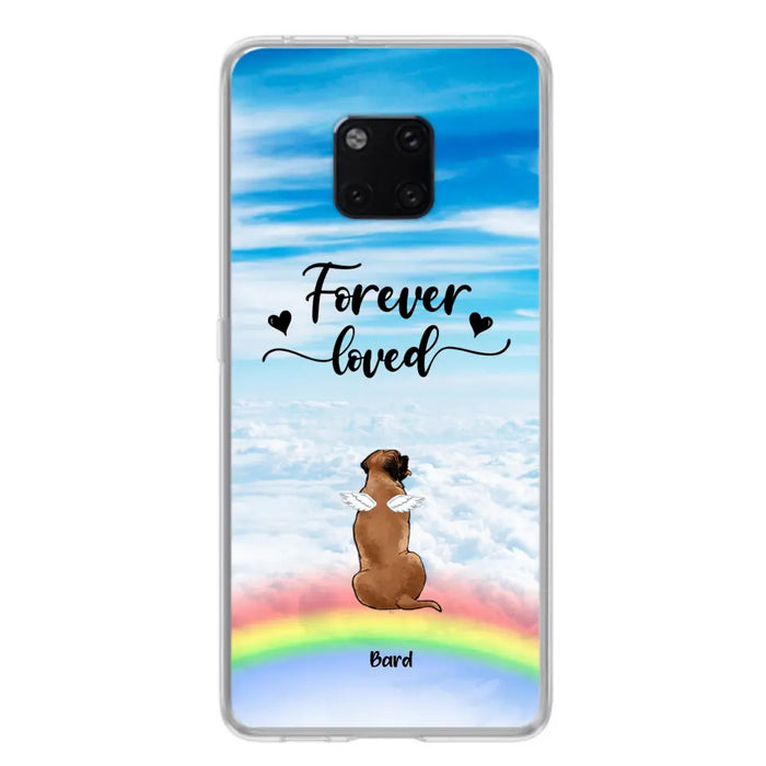 Custom Personalized Memorial Pets Phone Case - Upto 5 Pets - Memorial Gift For Dog Lovers/Cat Lovers - Forever Loved - Phone Case For Xiaomi, Oppo And Huawei  - AXSIO5