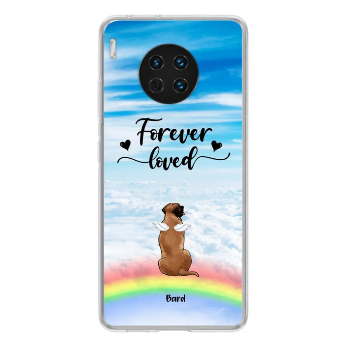 Custom Personalized Memorial Pets Phone Case - Upto 5 Pets - Memorial Gift For Dog Lovers/Cat Lovers - Forever Loved - Phone Case For Xiaomi, Oppo And Huawei  - AXSIO5