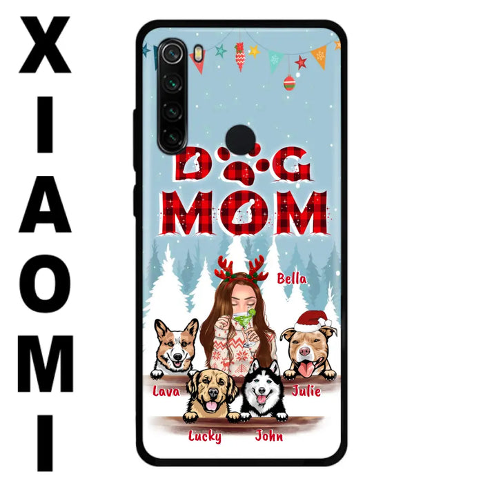 Custom Personalized Pet Mom Xmas Phone Case -  Upto 4 Pets - Best Gift For Dog/Cat Lover - Case For Xiaomi, Oppo And Huawei - 2T7CRT