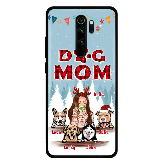 Custom Personalized Pet Mom Xmas Phone Case -  Upto 4 Pets - Best Gift For Dog/Cat Lover - Case For Xiaomi, Oppo And Huawei - 2T7CRT