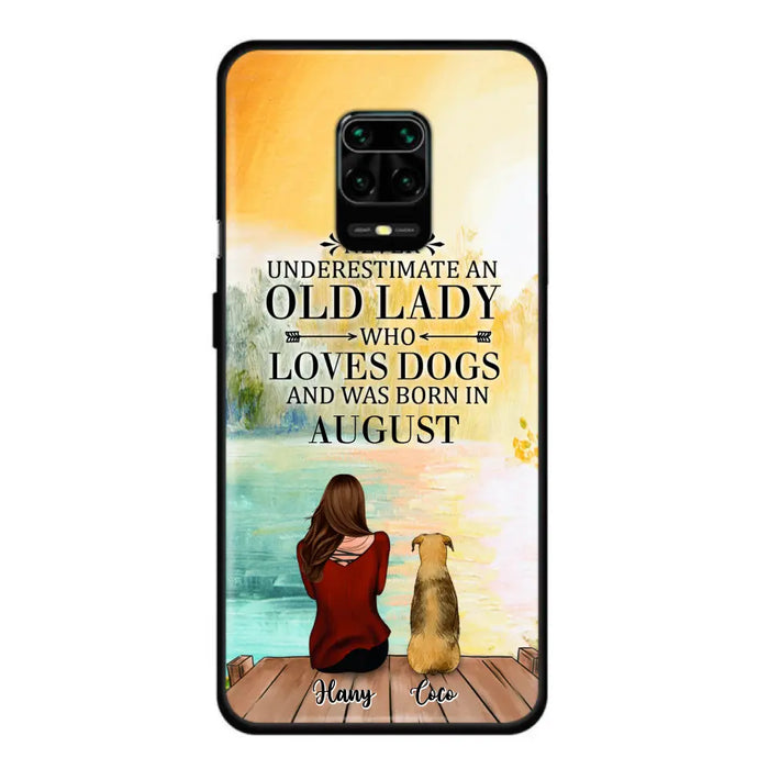 Custom Personalized Old Lady And Dog Phone Case - Woman With Upto 5 Dogs - Best Gift For Dog Lover - Case For Xiaomi, Oppo And Huawei