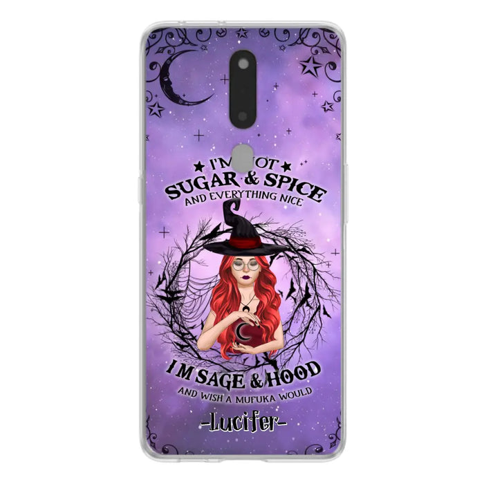 Custom Personalized Witch Phone Case - Best Halloween Gift Idea - I'm Not Sugar And Spice - Case For Xiaomi, Oppo And Huawei - DFESX1