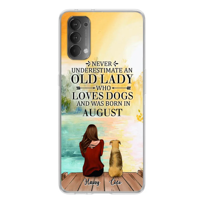 Custom Personalized Old Lady And Dog Phone Case - Woman With Upto 5 Dogs - Best Gift For Dog Lover - Case For Xiaomi, Oppo And Huawei