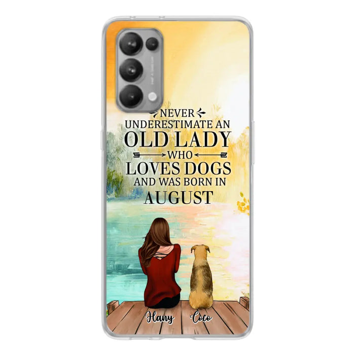 Custom Personalized Old Lady And Dog Phone Case - Woman With Upto 5 Dogs - Best Gift For Dog Lover - Case For Xiaomi, Oppo And Huawei