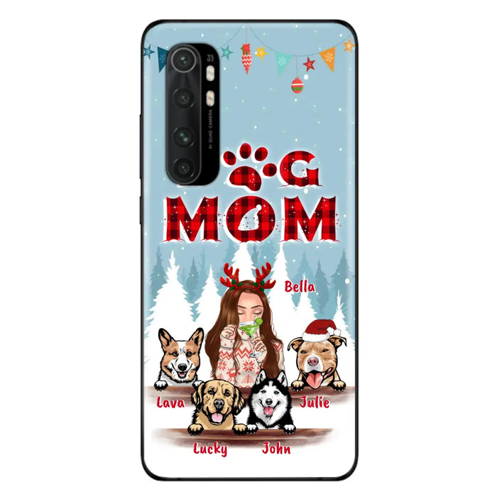 Custom Personalized Pet Mom Xmas Phone Case -  Upto 4 Pets - Best Gift For Dog/Cat Lover - Case For Xiaomi, Oppo And Huawei - 2T7CRT