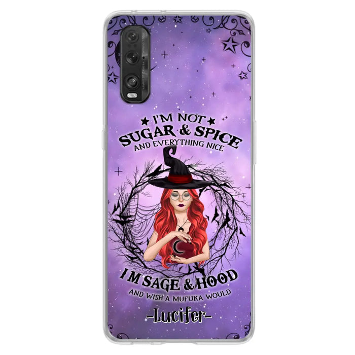 Custom Personalized Witch Phone Case - Best Halloween Gift Idea - I'm Not Sugar And Spice - Case For Xiaomi, Oppo And Huawei - DFESX1