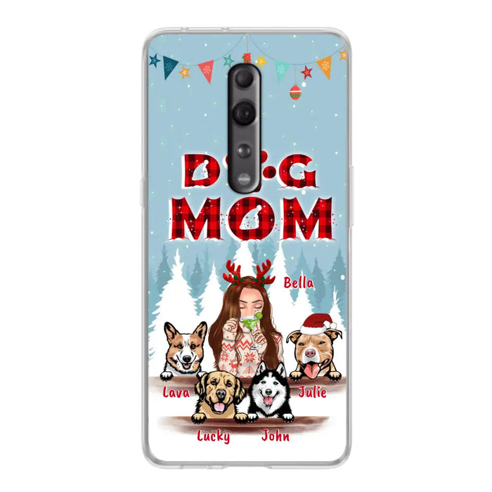 Custom Personalized Pet Mom Xmas Phone Case -  Upto 4 Pets - Best Gift For Dog/Cat Lover - Case For Xiaomi, Oppo And Huawei - 2T7CRT