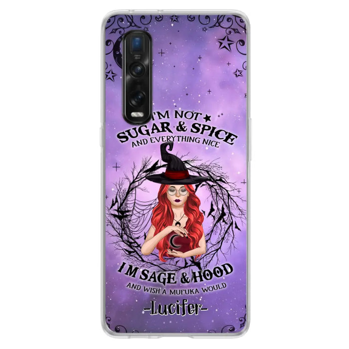 Custom Personalized Witch Phone Case - Best Halloween Gift Idea - I'm Not Sugar And Spice - Case For Xiaomi, Oppo And Huawei - DFESX1