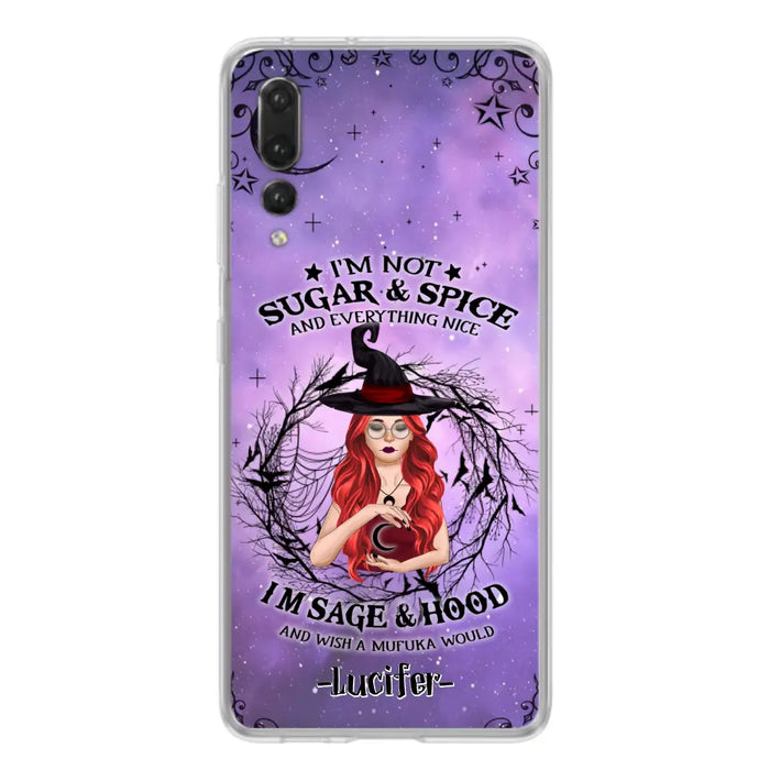 Custom Personalized Witch Phone Case - Best Halloween Gift Idea - I'm Not Sugar And Spice - Case For Xiaomi, Oppo And Huawei - DFESX1