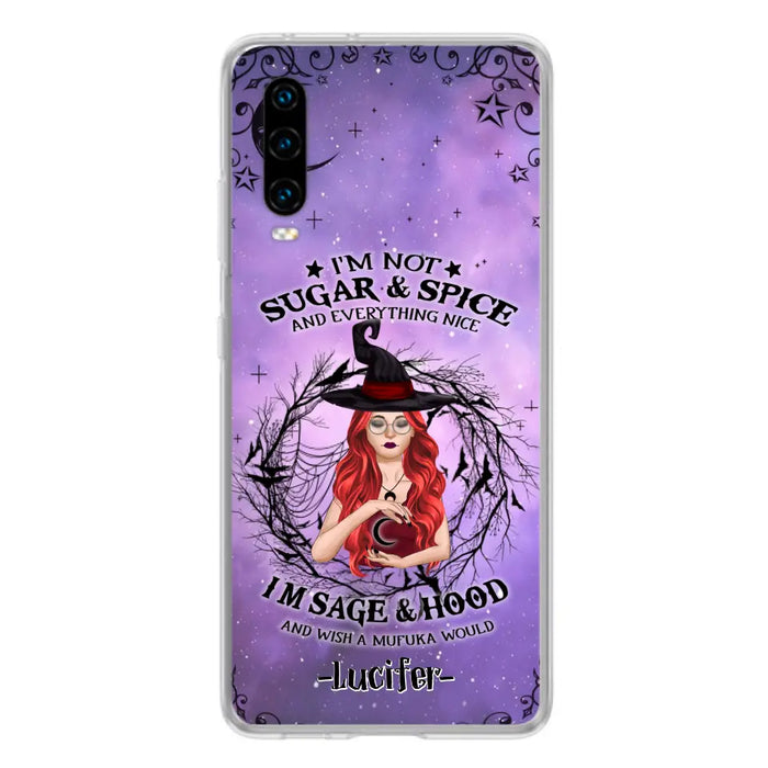 Custom Personalized Witch Phone Case - Best Halloween Gift Idea - I'm Not Sugar And Spice - Case For Xiaomi, Oppo And Huawei - DFESX1