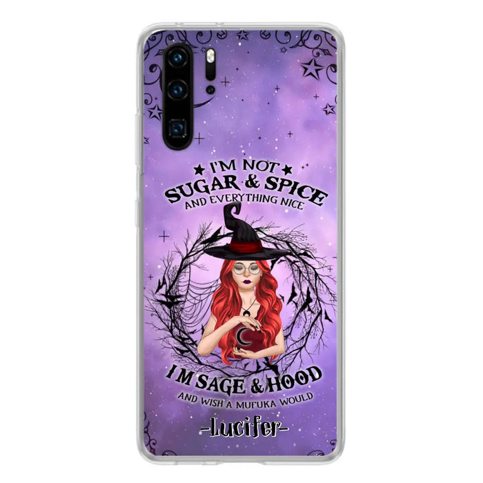 Custom Personalized Witch Phone Case - Best Halloween Gift Idea - I'm Not Sugar And Spice - Case For Xiaomi, Oppo And Huawei - DFESX1