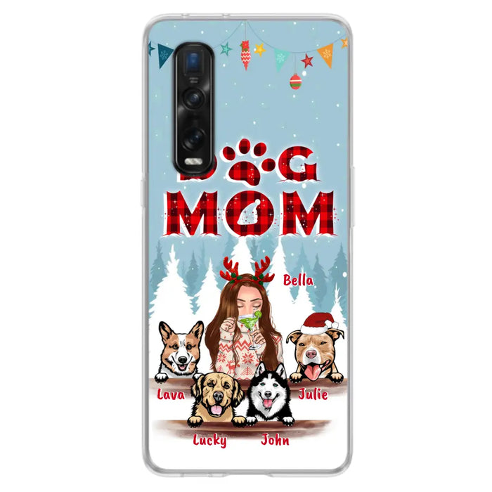 Custom Personalized Pet Mom Xmas Phone Case -  Upto 4 Pets - Best Gift For Dog/Cat Lover - Case For Xiaomi, Oppo And Huawei - 2T7CRT