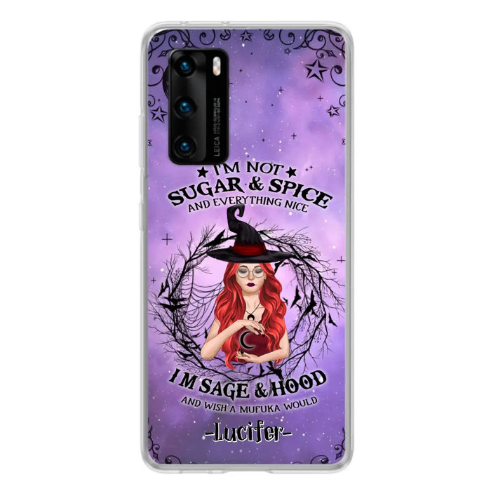 Custom Personalized Witch Phone Case - Best Halloween Gift Idea - I'm Not Sugar And Spice - Case For Xiaomi, Oppo And Huawei - DFESX1