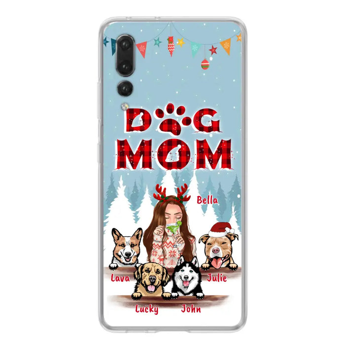 Custom Personalized Pet Mom Xmas Phone Case -  Upto 4 Pets - Best Gift For Dog/Cat Lover - Case For Xiaomi, Oppo And Huawei - 2T7CRT