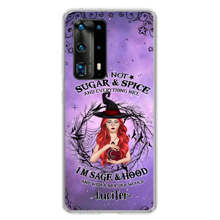 Custom Personalized Witch Phone Case - Best Halloween Gift Idea - I'm Not Sugar And Spice - Case For Xiaomi, Oppo And Huawei - DFESX1