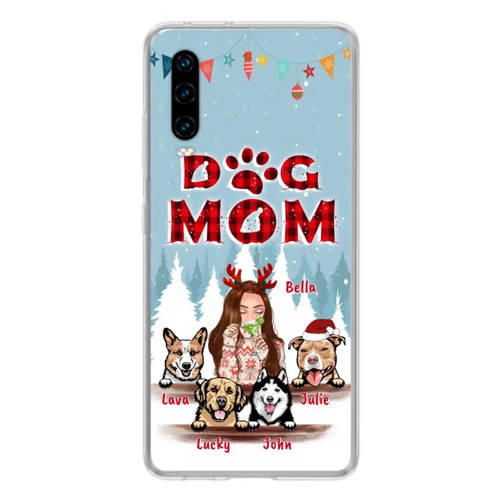 Custom Personalized Pet Mom Xmas Phone Case -  Upto 4 Pets - Best Gift For Dog/Cat Lover - Case For Xiaomi, Oppo And Huawei - 2T7CRT