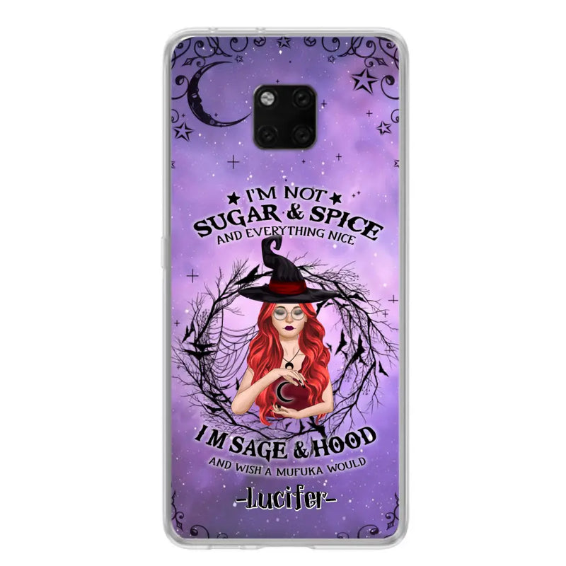 Personalized Witch Phone Case - Best Halloween Gift Idea - I'm Not Sugar And Spice - Case For Xiaomi, Oppo And Huawei - DFESX1