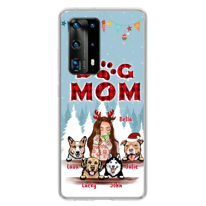 Custom Personalized Pet Mom Xmas Phone Case -  Upto 4 Pets - Best Gift For Dog/Cat Lover - Case For Xiaomi, Oppo And Huawei - 2T7CRT