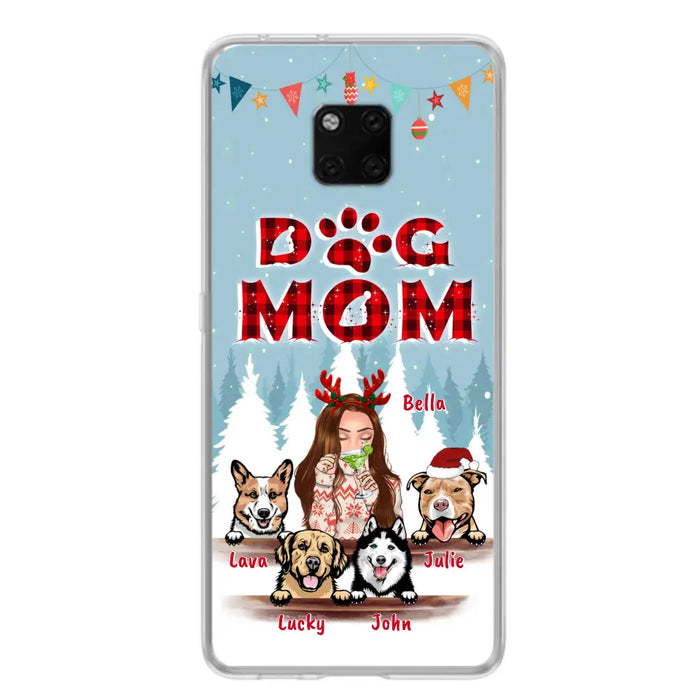 Custom Personalized Pet Mom Xmas Phone Case -  Upto 4 Pets - Best Gift For Dog/Cat Lover - Case For Xiaomi, Oppo And Huawei - 2T7CRT