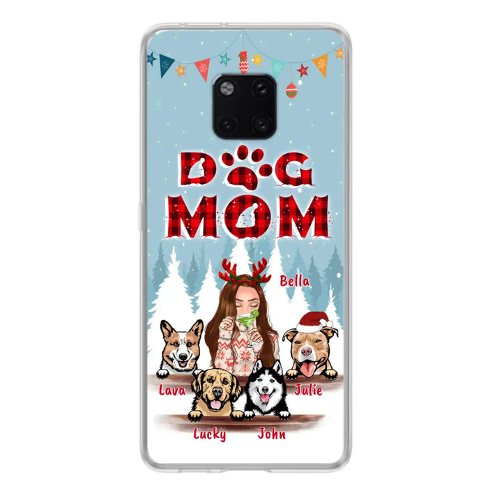 Custom Personalized Pet Mom Xmas Phone Case -  Upto 4 Pets - Best Gift For Dog/Cat Lover - Case For Xiaomi, Oppo And Huawei - 2T7CRT