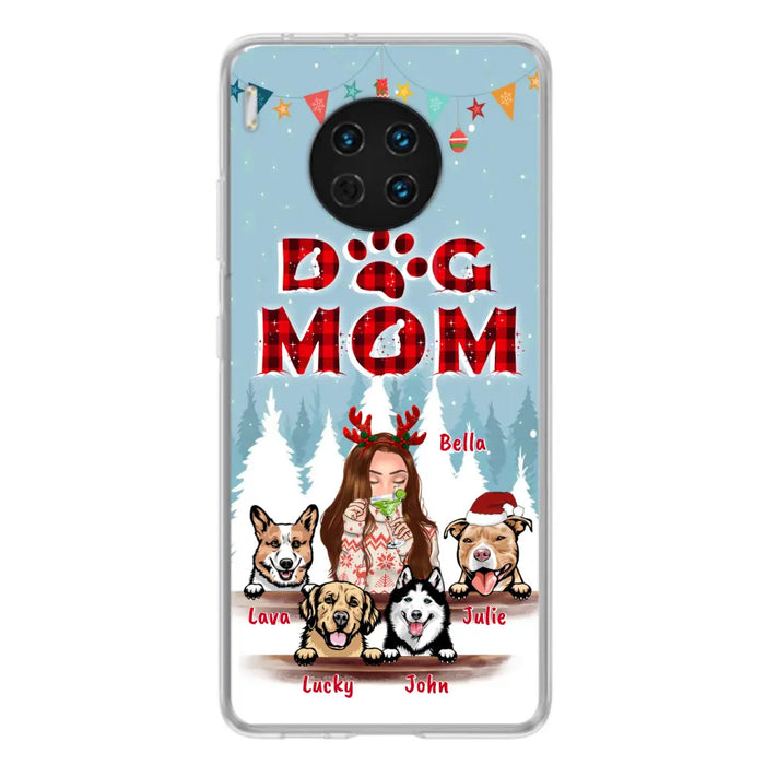 Custom Personalized Pet Mom Xmas Phone Case -  Upto 4 Pets - Best Gift For Dog/Cat Lover - Case For Xiaomi, Oppo And Huawei - 2T7CRT