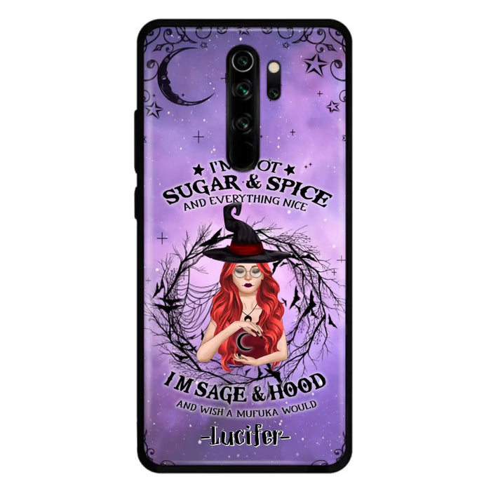 Custom Personalized Witch Phone Case - Best Halloween Gift Idea - I'm Not Sugar And Spice - Case For Xiaomi, Oppo And Huawei - DFESX1