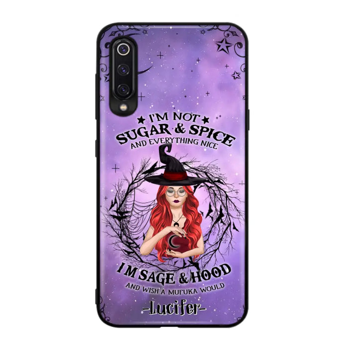 Custom Personalized Witch Phone Case - Best Halloween Gift Idea - I'm Not Sugar And Spice - Case For Xiaomi, Oppo And Huawei - DFESX1