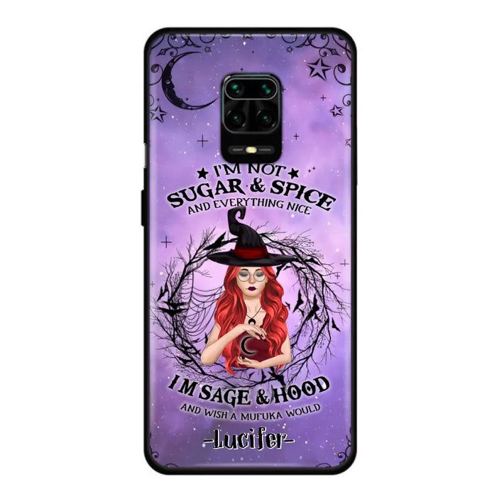 Custom Personalized Witch Phone Case - Best Halloween Gift Idea - I'm Not Sugar And Spice - Case For Xiaomi, Oppo And Huawei - DFESX1