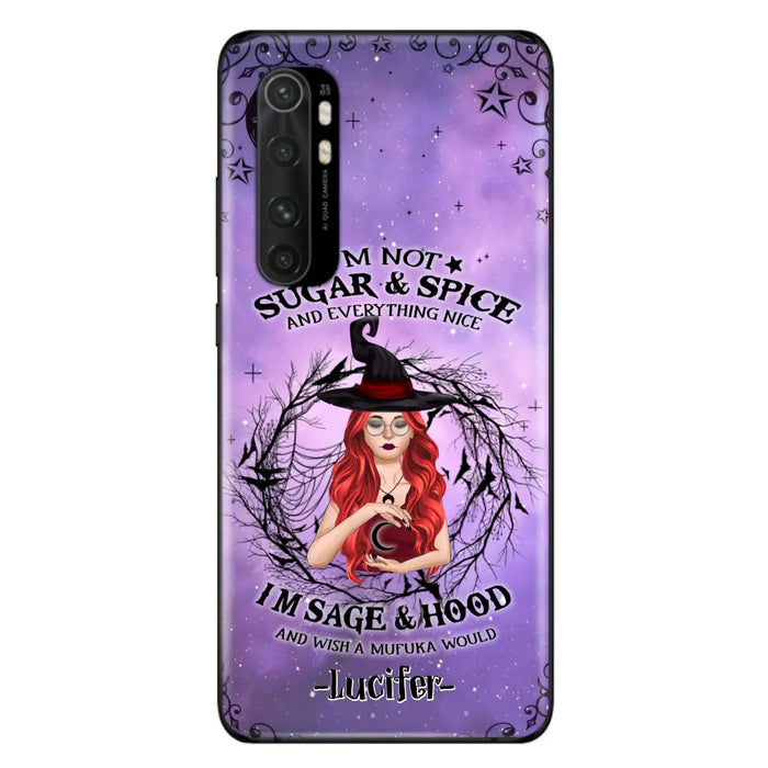 Custom Personalized Witch Phone Case - Best Halloween Gift Idea - I'm Not Sugar And Spice - Case For Xiaomi, Oppo And Huawei - DFESX1