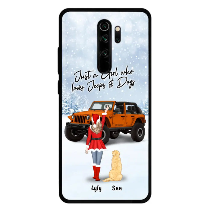 Custom Personalized Christmas Off-road Girl Phone Case - Girl With Upto 4 Pets - Christmas Gift For Dog/ Cat Lover - Just A Girl Who - Case For Xiaomi, Oppo And Huawei