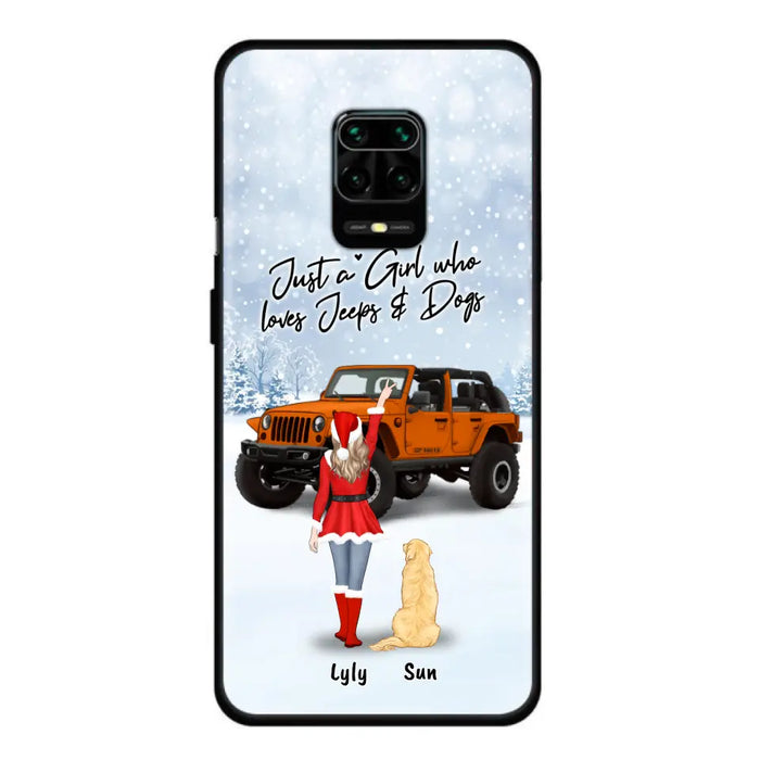 Custom Personalized Christmas Off-road Girl Phone Case - Girl With Upto 4 Pets - Christmas Gift For Dog/ Cat Lover - Just A Girl Who - Case For Xiaomi, Oppo And Huawei