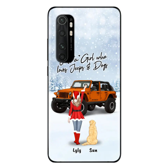 Custom Personalized Christmas Off-road Girl Phone Case - Girl With Upto 4 Pets - Christmas Gift For Dog/ Cat Lover - Just A Girl Who - Case For Xiaomi, Oppo And Huawei