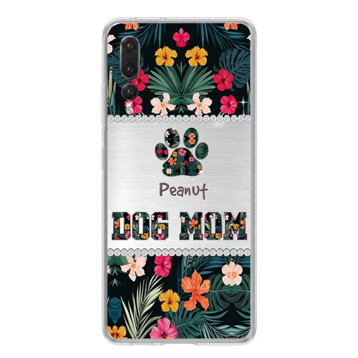 Personalized Custom Phone Case Dog Mom Met Pattern - Gifts Idea For Dog Lover - Dog Mom - Case For Xiaomi, Huawei And Oppo