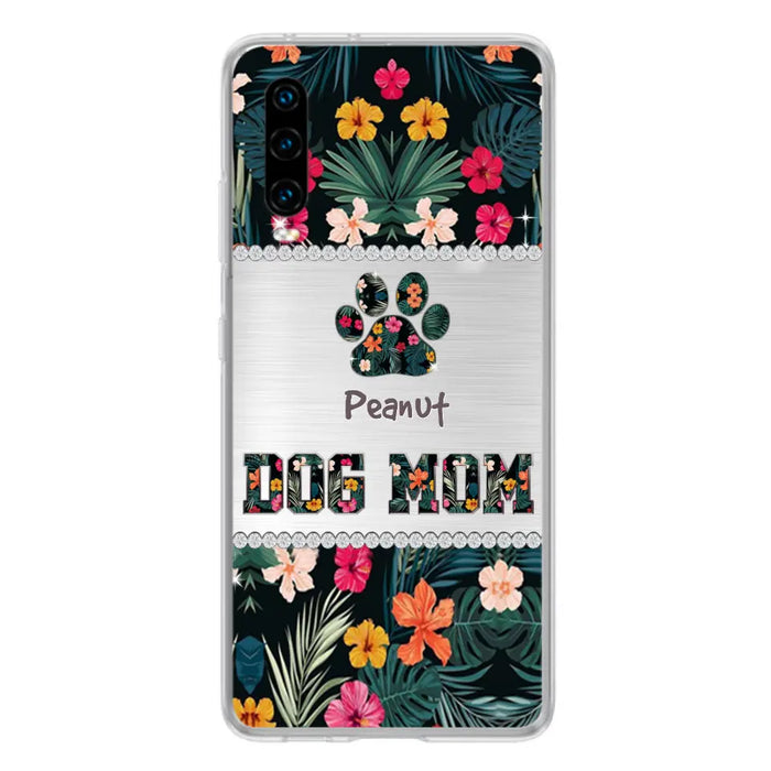 Personalized Custom Phone Case Dog Mom Met Pattern - Gifts Idea For Dog Lover - Dog Mom - Case For Xiaomi, Huawei And Oppo