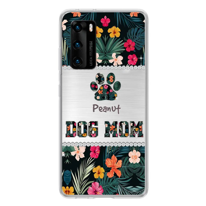 Personalized Custom Phone Case Dog Mom Met Pattern - Gifts Idea For Dog Lover - Dog Mom - Case For Xiaomi, Huawei And Oppo