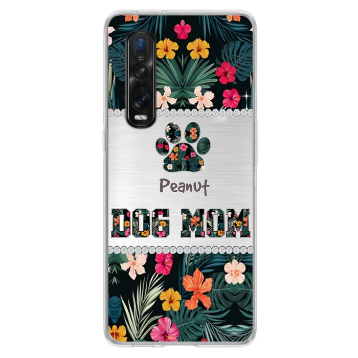 Personalized Custom Phone Case Dog Mom Met Pattern - Gifts Idea For Dog Lover - Dog Mom - Case For Xiaomi, Huawei And Oppo