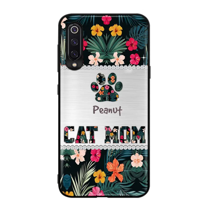 Personalized Custom Phone Case Cat Mom Met Pattern - Gifts Idea For Cat Lover - Cat Mom - Case For Xiaomi, Huawei And Oppo