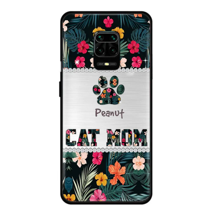 Personalized Custom Phone Case Cat Mom Met Pattern - Gifts Idea For Cat Lover - Cat Mom - Case For Xiaomi, Huawei And Oppo