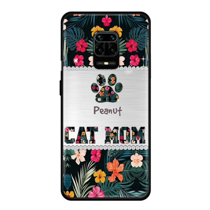 Personalized Custom Phone Case Cat Mom Met Pattern - Gifts Idea For Cat Lover - Cat Mom - Case For Xiaomi, Huawei And Oppo