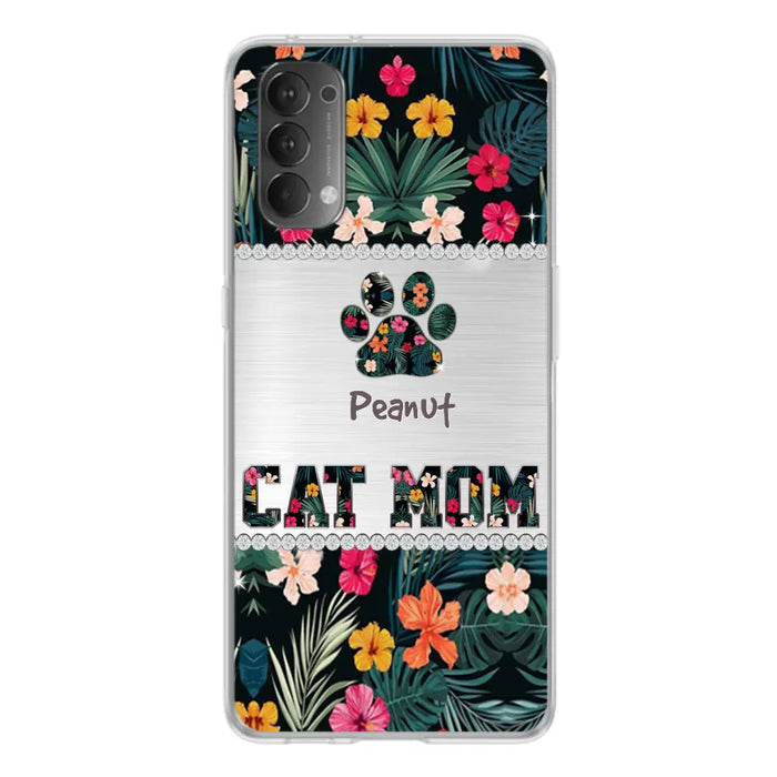 Personalized Custom Phone Case Cat Mom Met Pattern - Gifts Idea For Cat Lover - Cat Mom - Case For Xiaomi, Huawei And Oppo