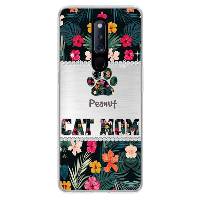 Personalized Custom Phone Case Cat Mom Met Pattern - Gifts Idea For Cat Lover - Cat Mom - Case For Xiaomi, Huawei And Oppo