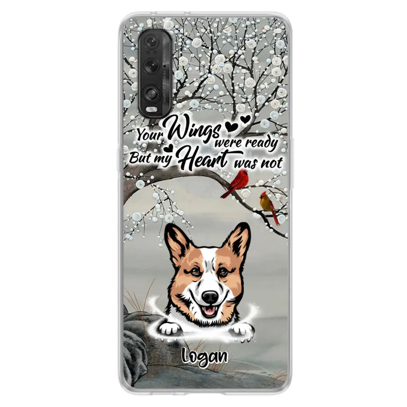 Personalized Memorial Dog Cat Phone Case - Up to 3 Pets - Best Gift For Dog/Cat Lover - Your Wings Were Ready But My Heart Was Not - Case For Xiaomi, Oppo And Huawei