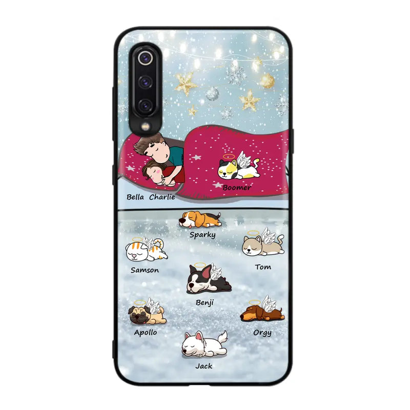 Personalized Couple With Pet Phone Case - Up to 8 Pets - Best Gift For Dog/Cat Lover - Case For Xiaomi, Oppo And Huawei